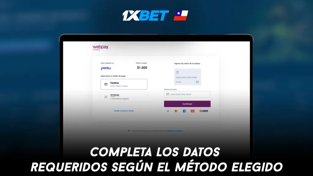 Completa los datos requeridos según el método elegido
