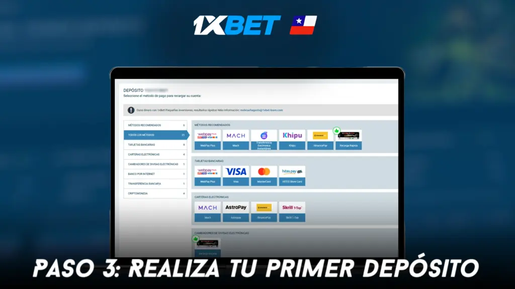 Paso 3: Realiza tu primer depósito